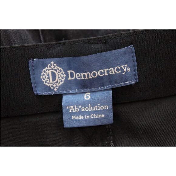 Democracy Ab Solution Jeans Size 6 Black Stretch Denim Slimming Comfort - Picture 11 of 12